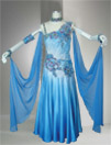 blue dance dress